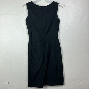 Vtg 50s/60s Elinor Gay Sleeveless Black Dress SMALL lined classic cocktail party